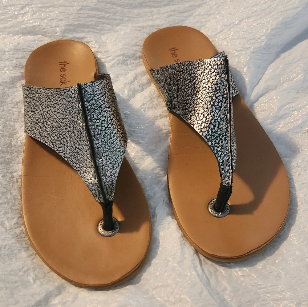 The Sak Metallic Silver Women's Sandals